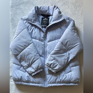 HCo Puffer Jacket Light Blue Abercrombie